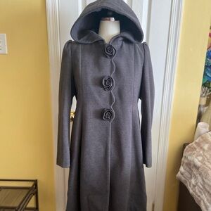 Rothschild Charcoal Hooded Coat